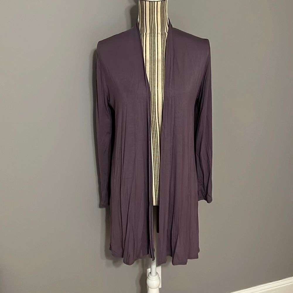 AZULES Long Purple Cardigan - Picture 1 of 7